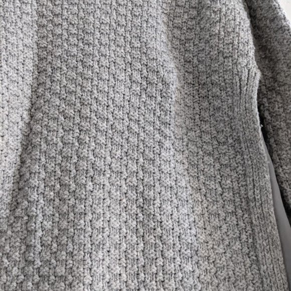 Loft Outlet Gray Mixed Media Sweater Size SP - Picture 2 of 9